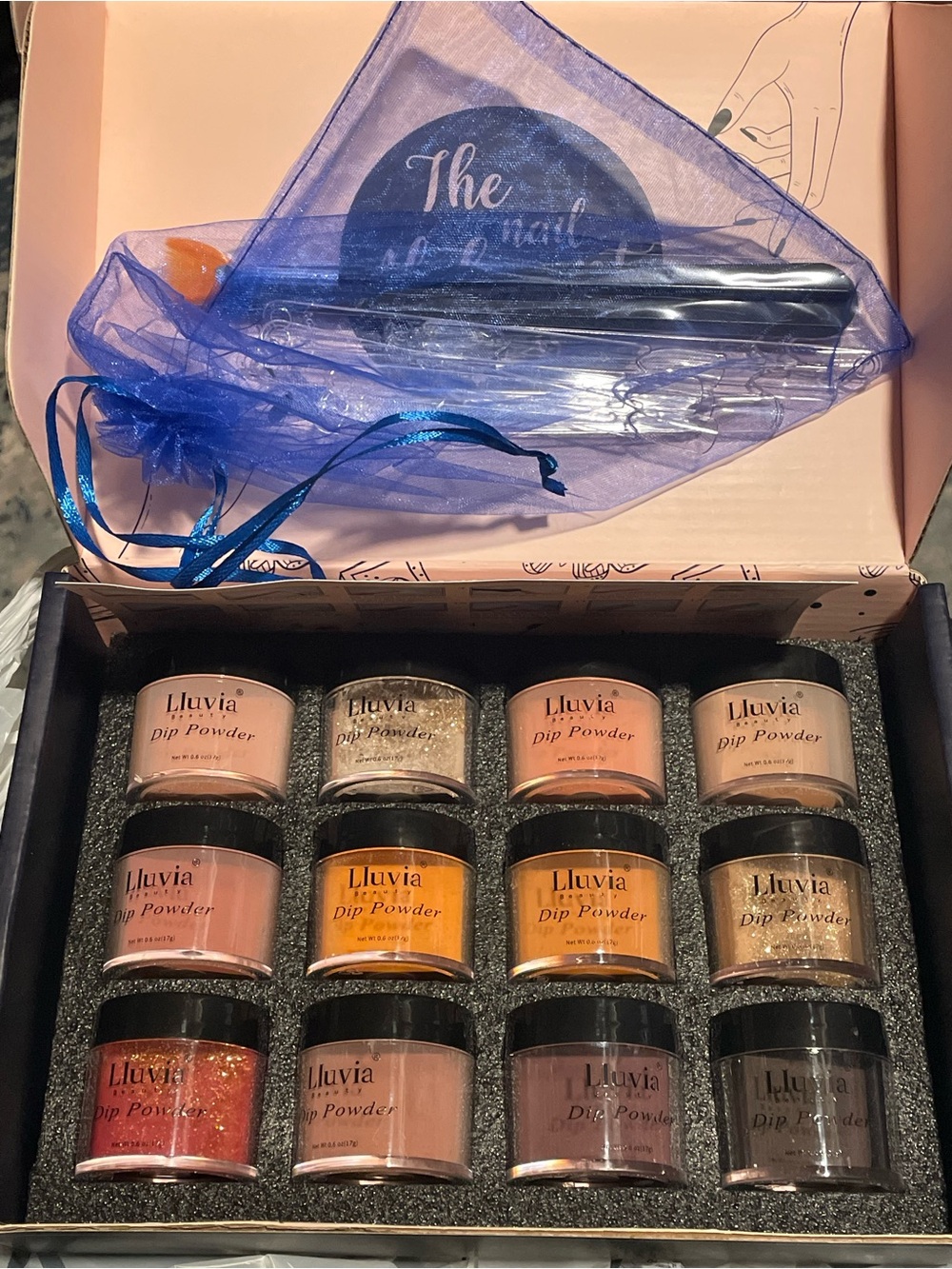 Lluvia Beauty Dip Powder Nail Kit LB01 new sealed Fall Edition